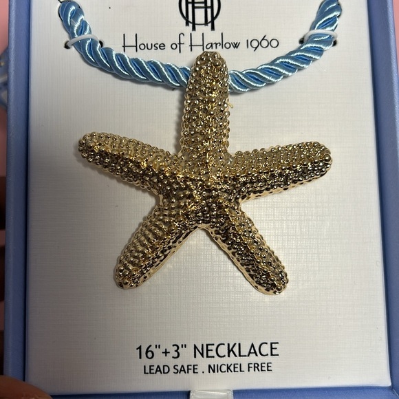 House of Harlow 1960 Gold tone Starfish necklace✨✨✨ - Picture 5 of 5